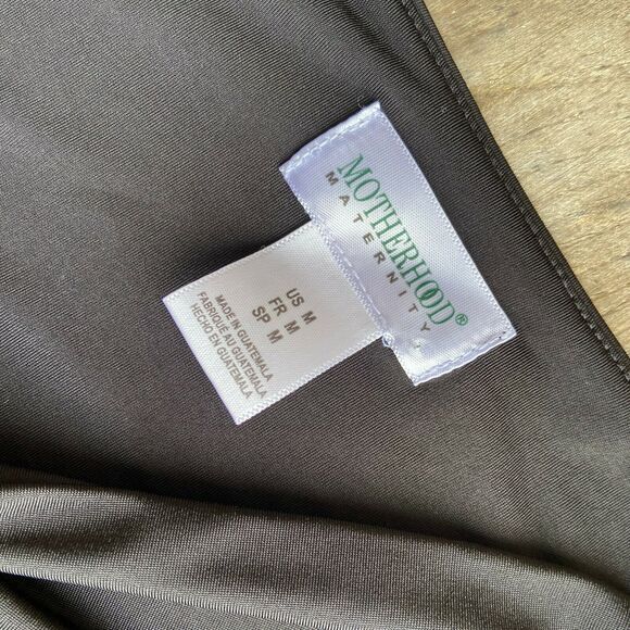 Motherhood Womens Dress Size Medium Maternity Black Velour Sheath Formal Elegant - Picture 6 of 9